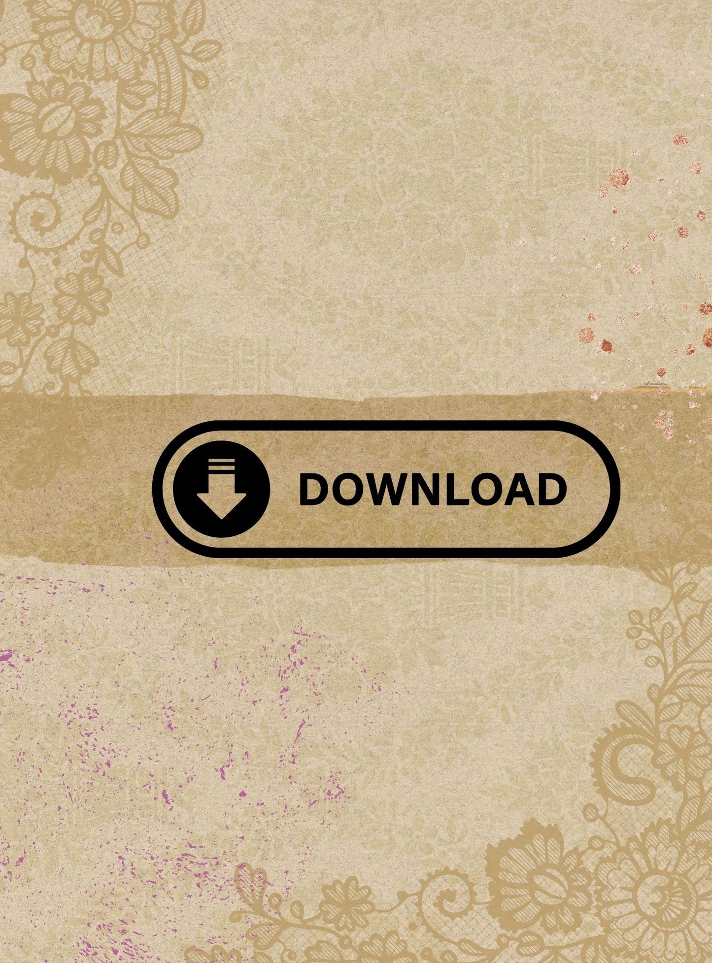 Grunge & Lace Junk Journal Digital Download Printable 15 Pages