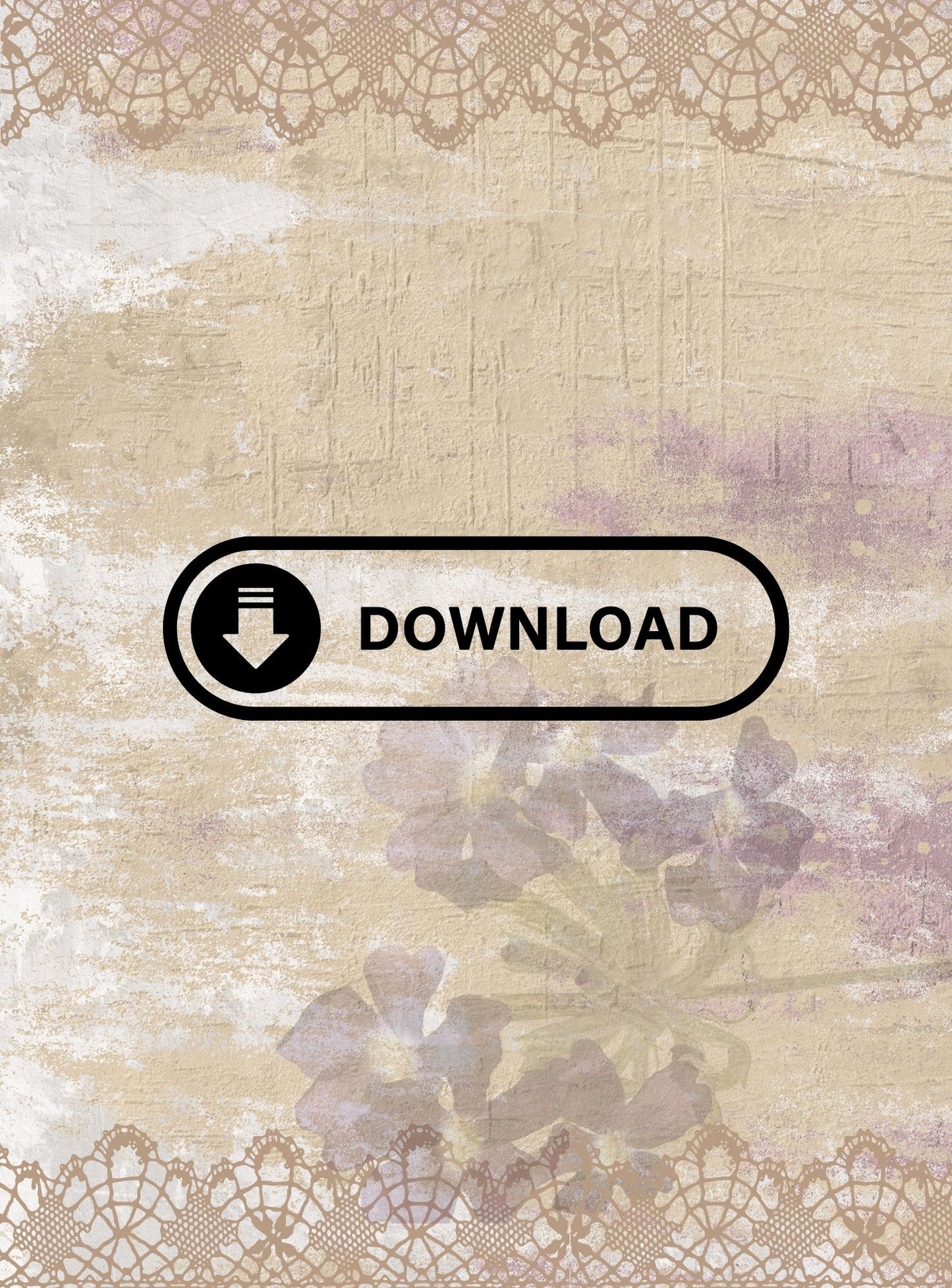 Grunge & Lace Junk Journal Digital Download Printable 15 Pages