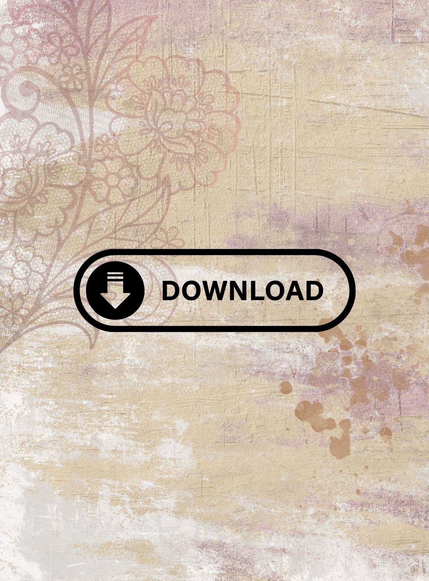 Grunge & Lace Junk Journal Digital Download Printable 15 Pages
