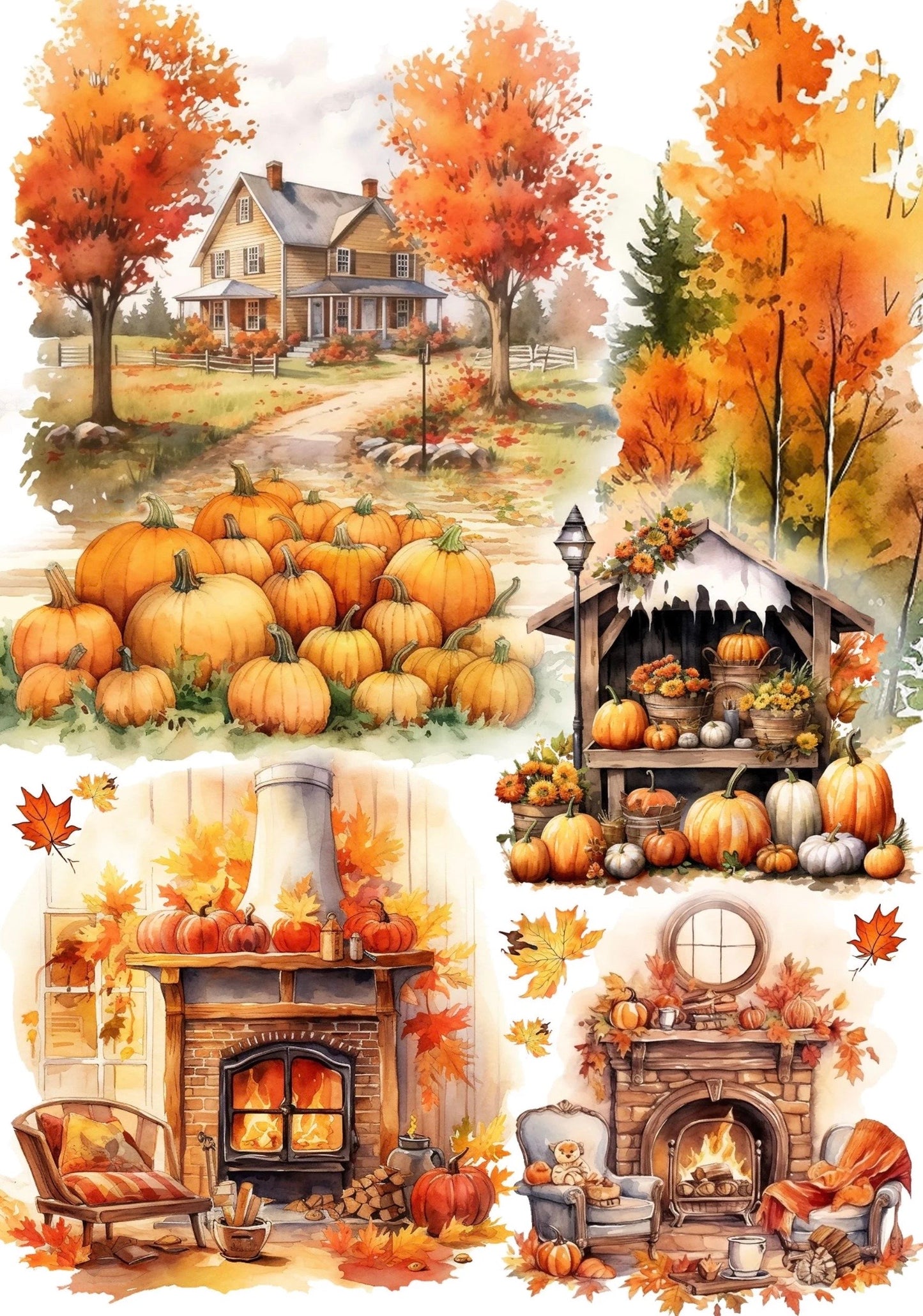 Rice Paper Autumn Chimney #6001