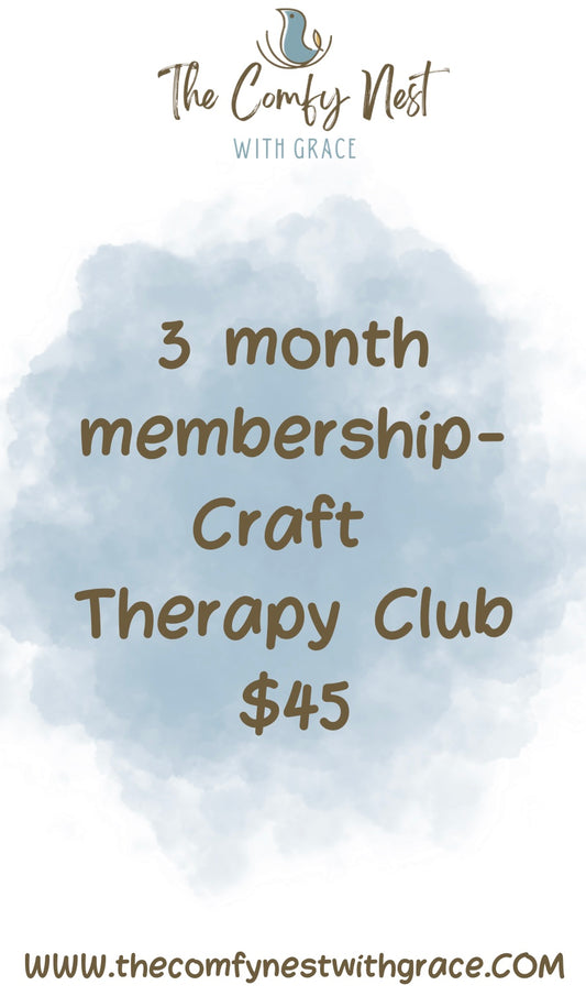 3 Month Membership Craft Therapy Club