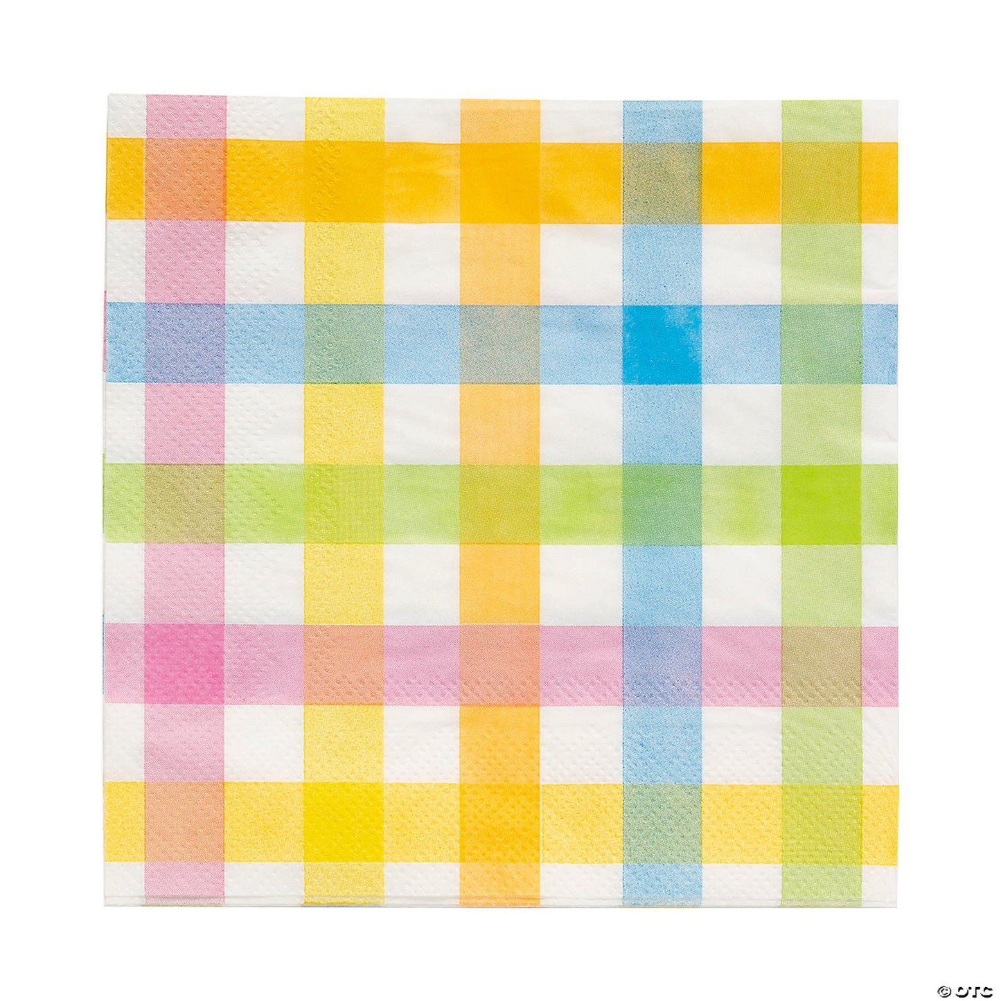 Easter Plaid Pastel Cocktail Napkin (Set of 2)