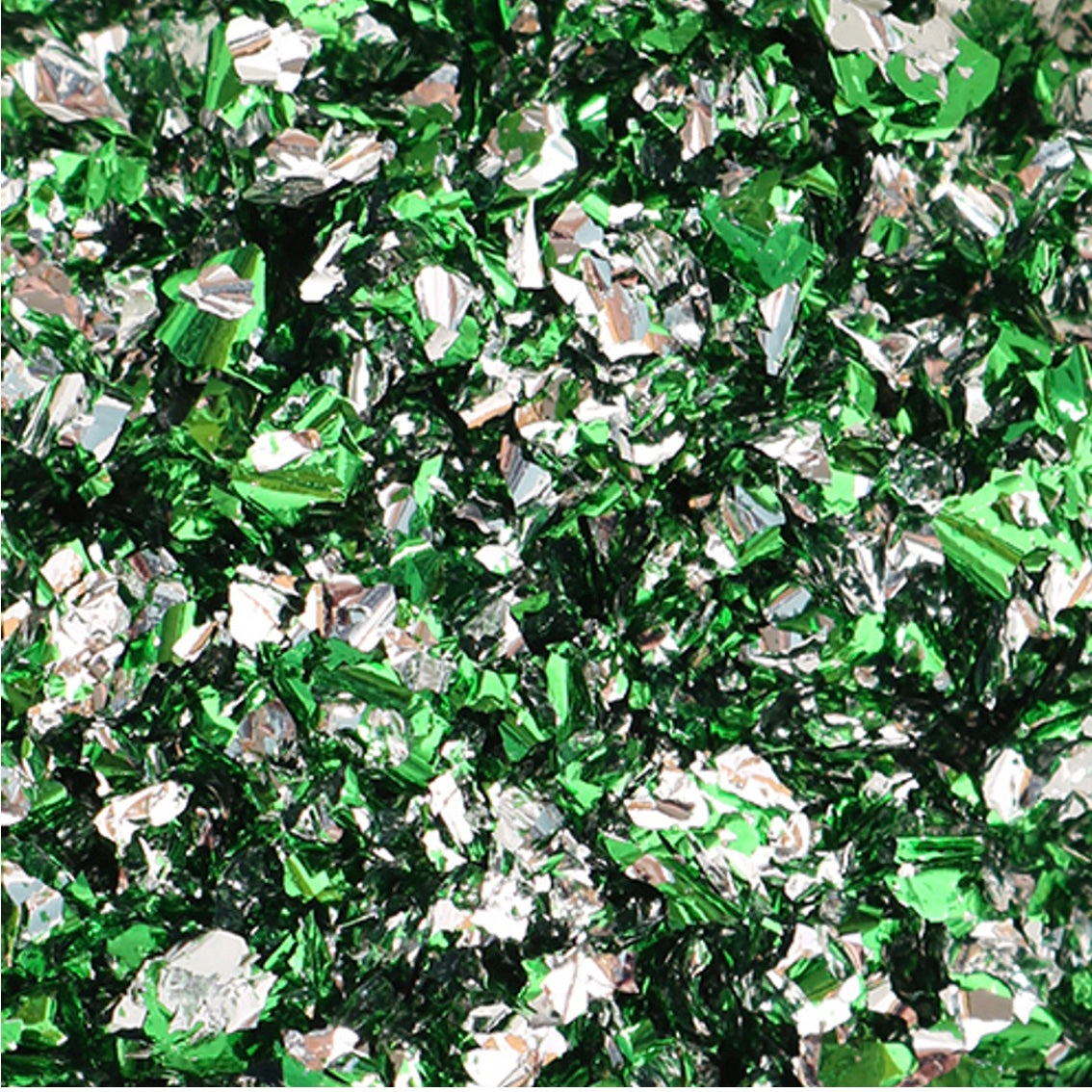 Pentart Colored Foil Flakes Green Silver
