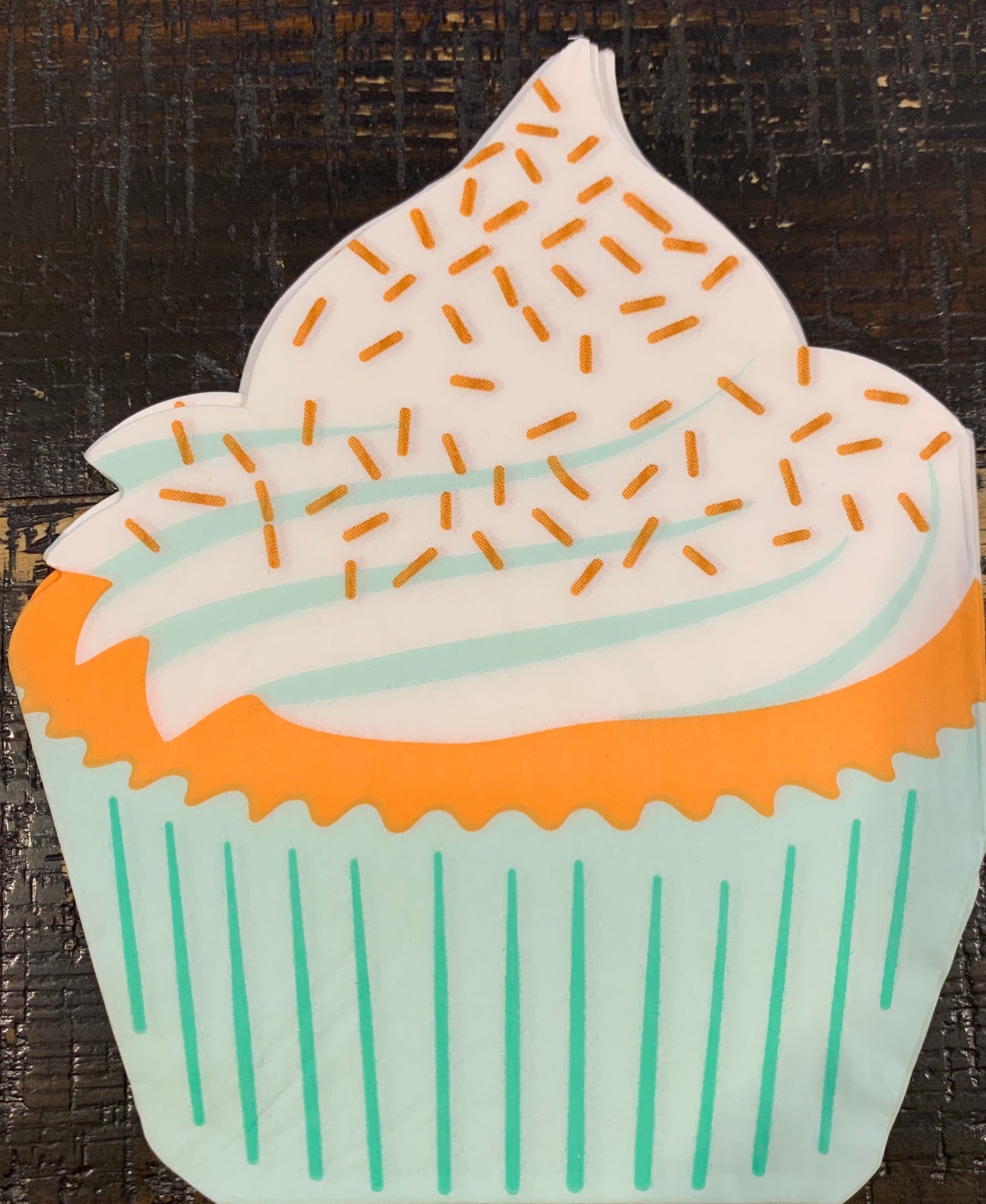Cupcake Shaped Cocktail Napkin (Set of 2)