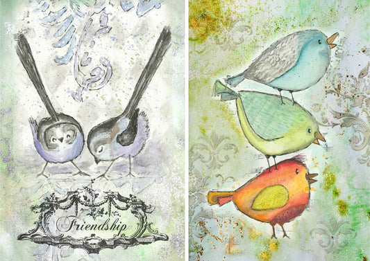 Decoupage Queen Paper Victoria's Feathered Friends #0229