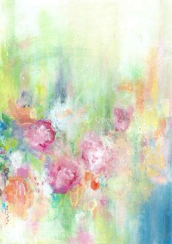 Decoupage Queen Paper Ellen J Goods - Cottage Roses 1 #0291