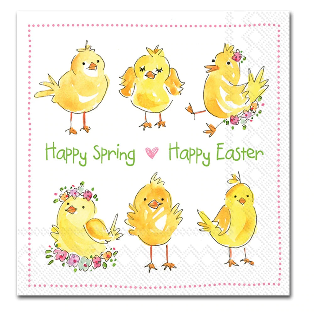 Easter Chicks Lunch Napkin (Set of 2)