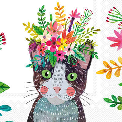 Lola the Cat Cocktail Napkin (Set of 2)