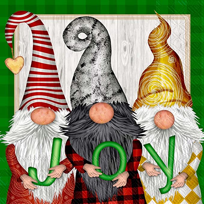Gnome JOY Cocktail Napkin (Set of 2)