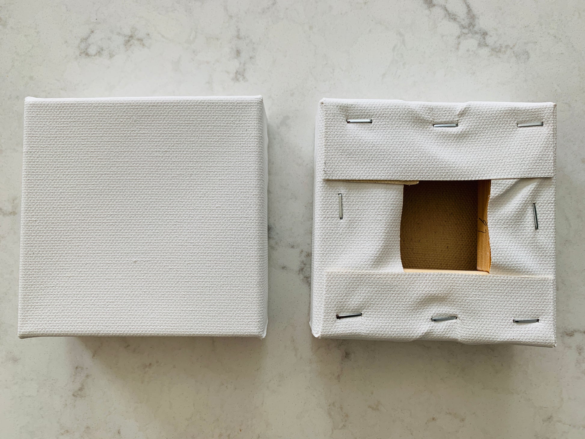4x4" Canvas Panel front and back