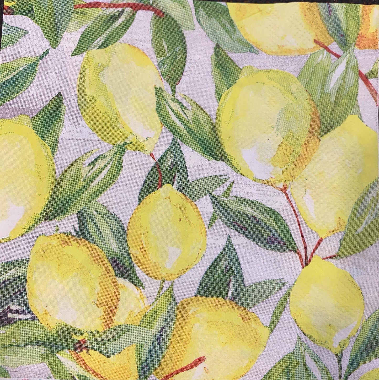 Lemons Napkin Set of 2 (Luncheon Size)