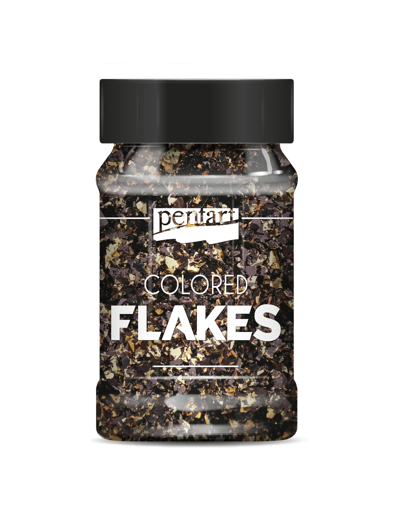 Pentart Colored Foil Flakes Black Gold