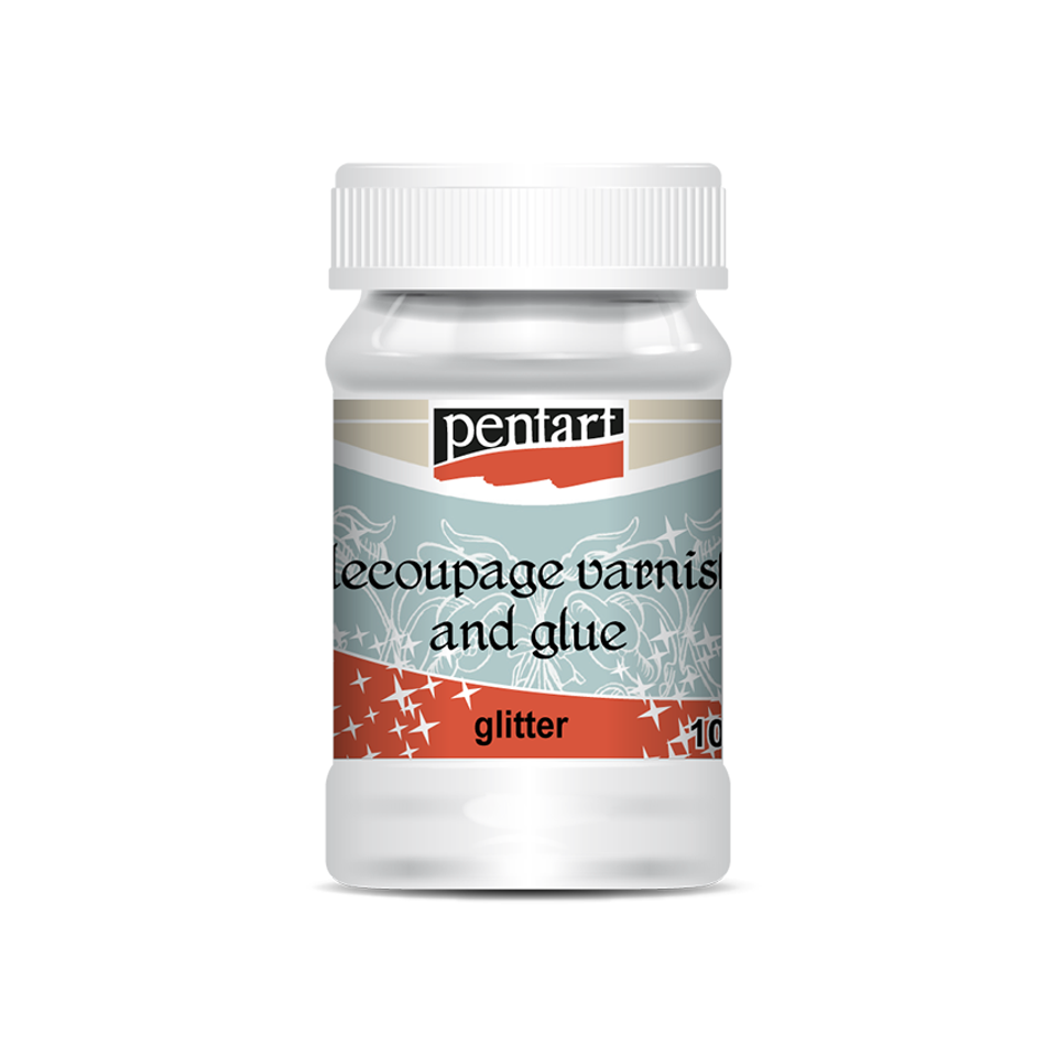 Pentart Decoupage Varnish & Glue GLITTER SMALL 100 ml