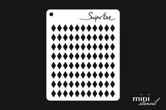 Snipart Mini Stencil - Harlequin Diamonds