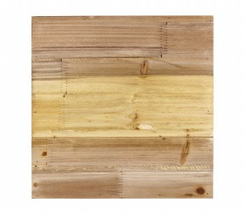 12" Square Pallet Board- Natural Wood