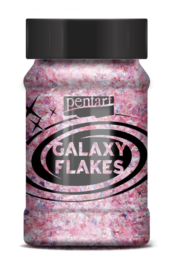 Pentart Colored Foil Galaxy Flakes Eris Pink
