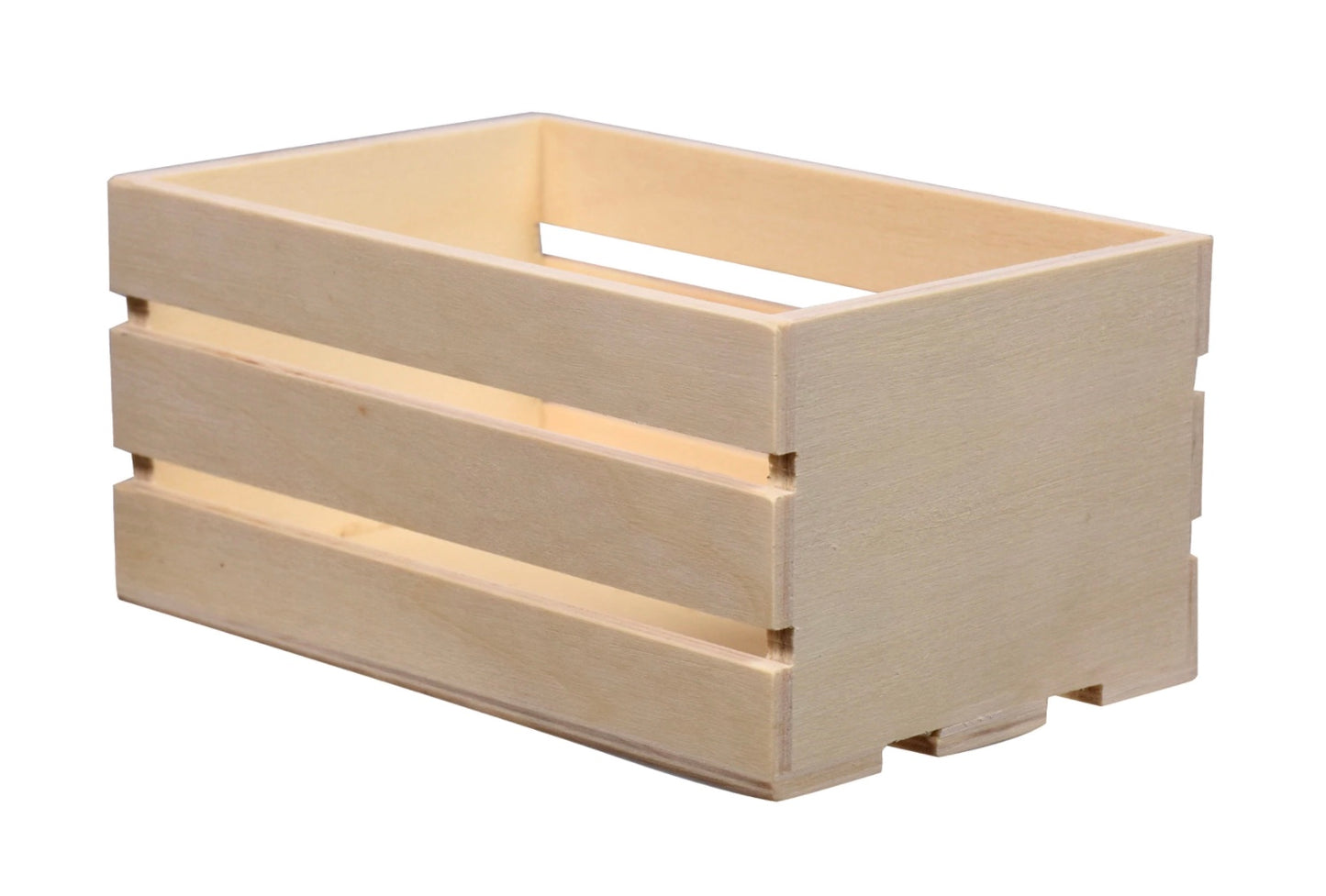 Wood Slat Crate - Set of 2