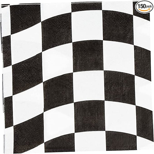 Checkered Flag Lunch Napkin (Set of 2)