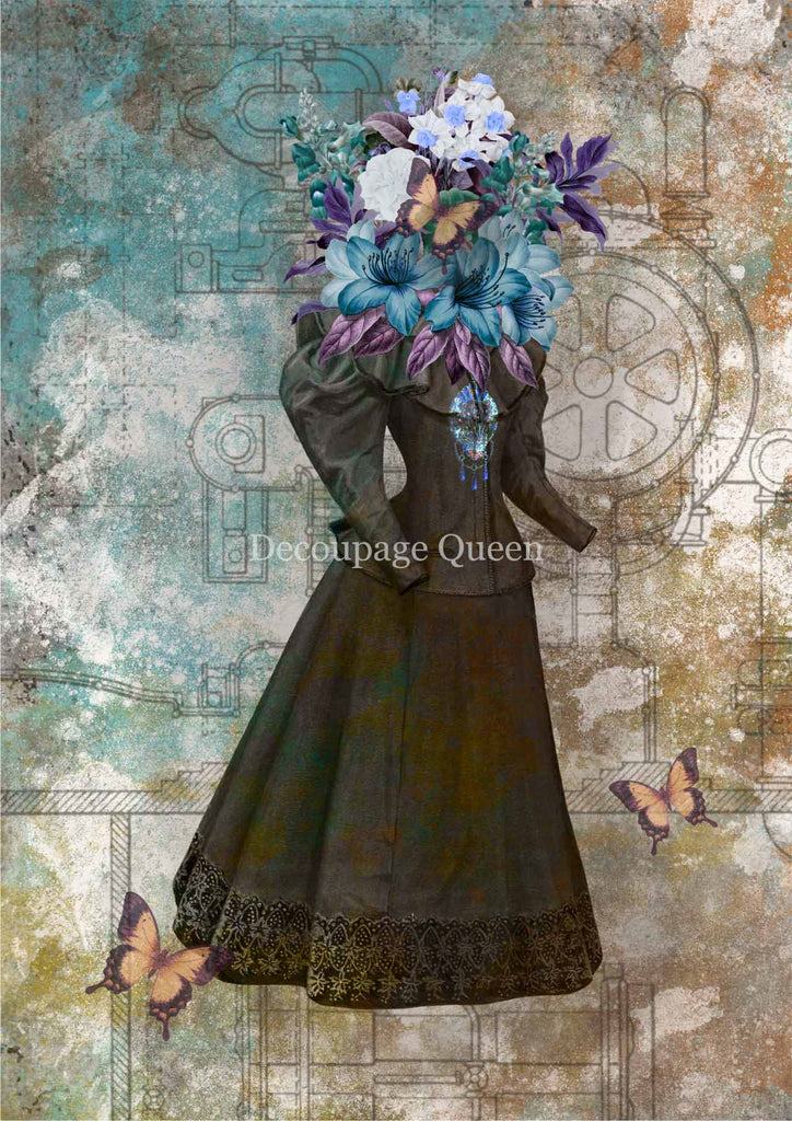 Decoupage Queen Dainty & The Queen Head Full of Dreams #0286