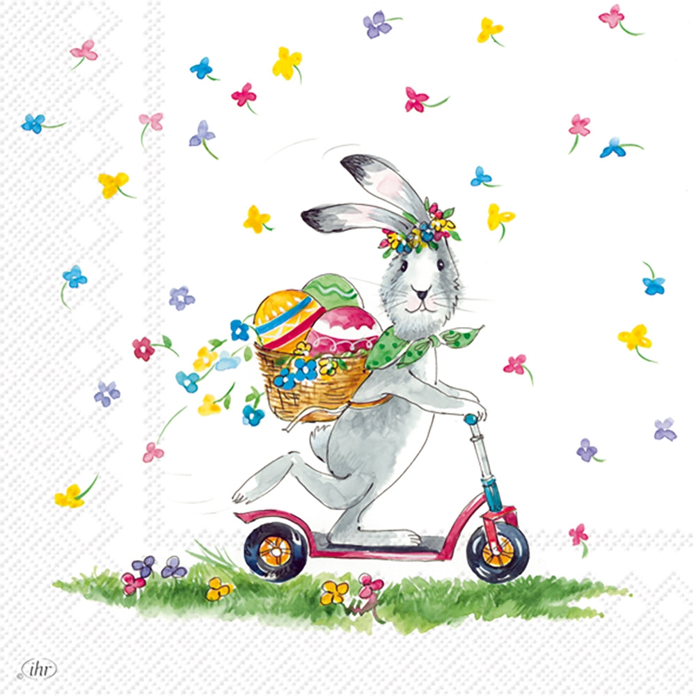 Easter Ride Lunch Napkin Set of 2 Double Sided