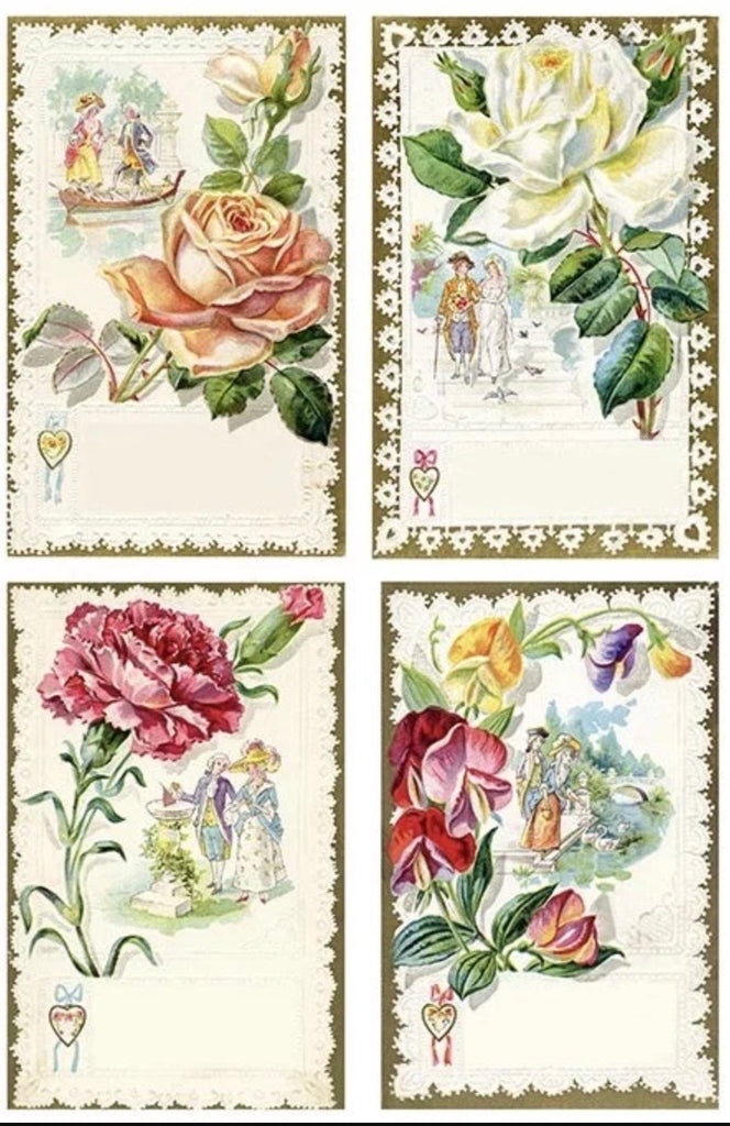 Paper Designs Rice Paper Flower Stamps #0276