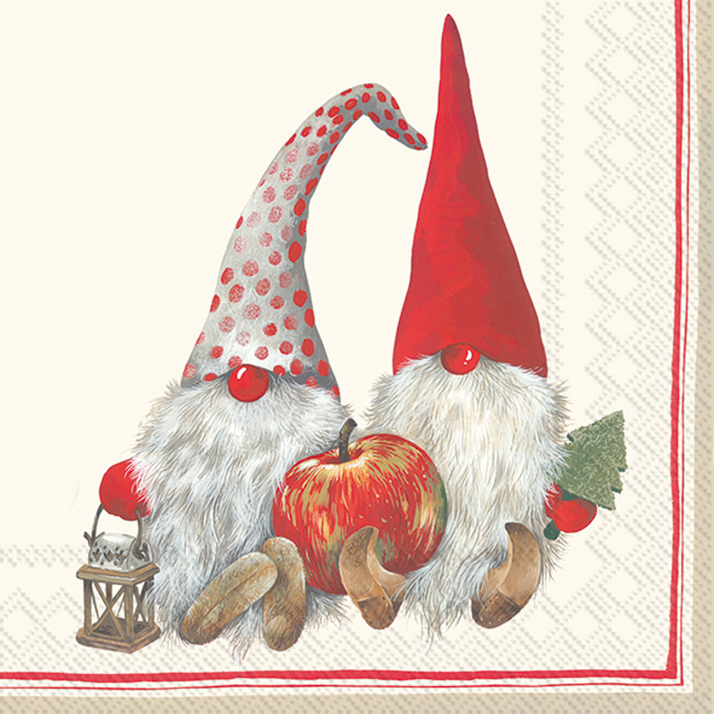 Friendly Gnome Lunch Napkin 2 Graphics (Set of 2)