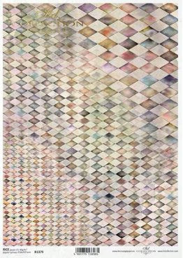 ITD Collection Paper Pastel Harlequin Checks #R1379