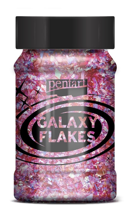 Pentart Colored Foil Galaxy Flakes Juno Rose
