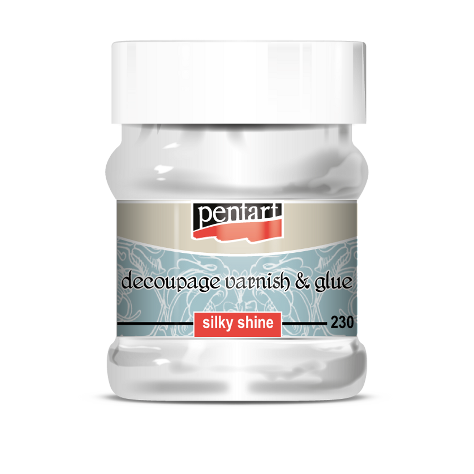 Pentart Decoupage Varnish & Glue Silky Shine LARGE 230 ml