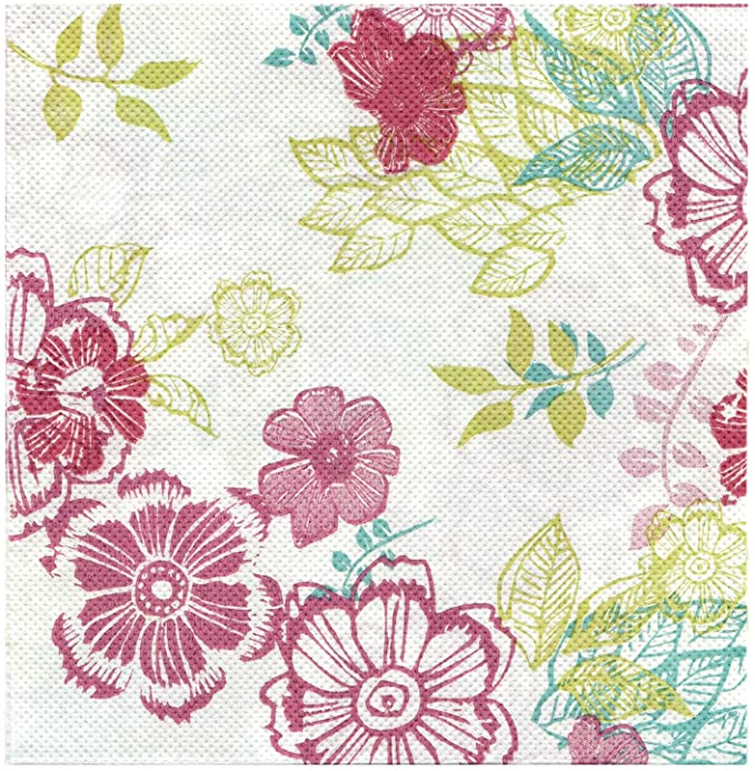 Romantic Floral LUNCH Napkin (Set of 2)