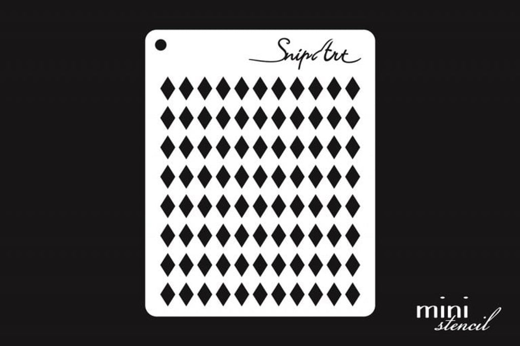 Snipart Mini Stencil - Harlequin Diamonds