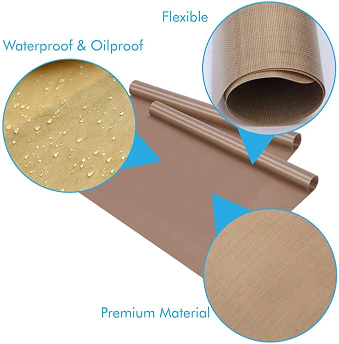 Teflon Craft Mat for Heat Press-Painting-Gluing-Non Stick-12''x16'' Craft Mat (set of 2)