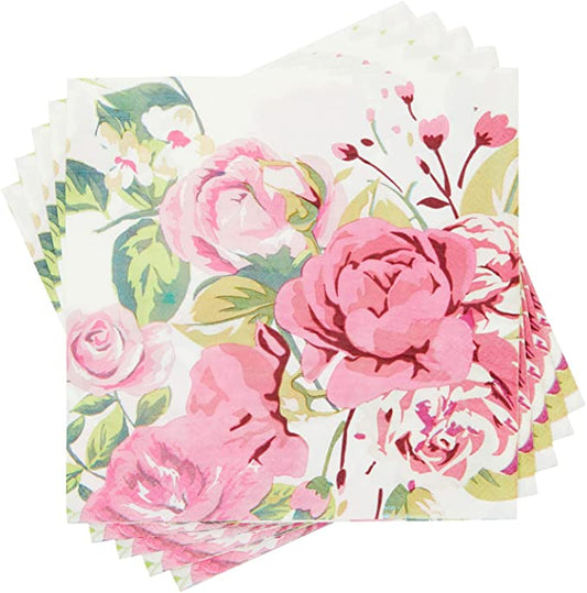 Vintage Rose Napkin Set of 2 (Luncheon Size)